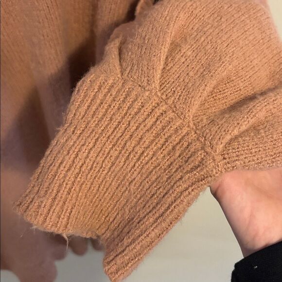 Jodifl Oversized Knit Sweater Brown 2X Plus Size Cozy Pullover - Picture 4 of 6